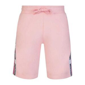 Moschino Mens Branded Tape Shorts / Pink
